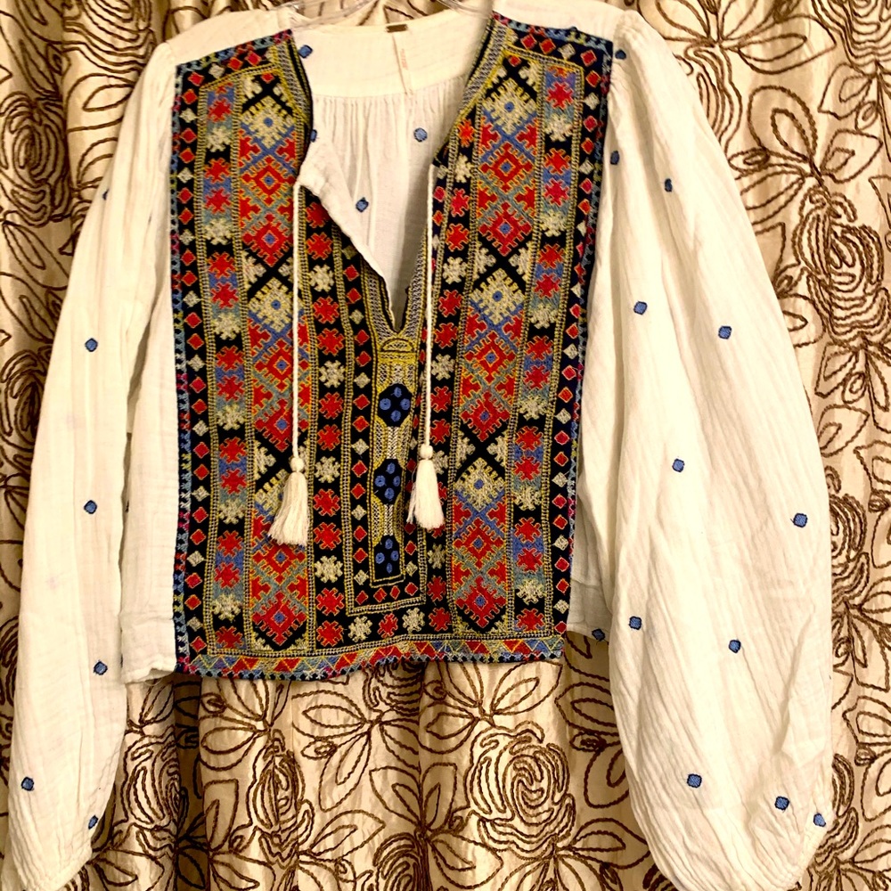Free people bohemian/peasant top